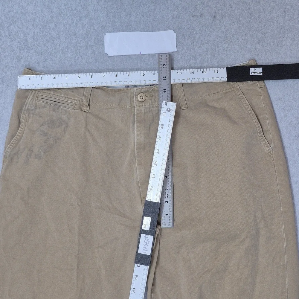 Polo Jean Ralph Lauren Men Pants 38X32 Khaki Chino Twill Button 31